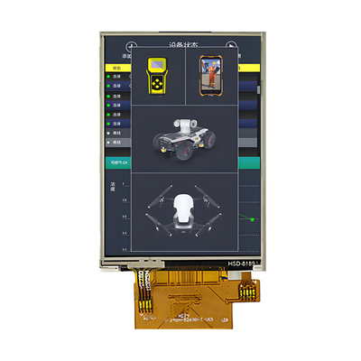 2.4-calowy Wysoka jasność 800nits IPS TFT Display 240x320 Dot Matrix Module