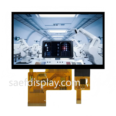 SFTO430HD-7338A-CT 4.3" przemysłowy LCD TFT IPS 480×272 RGB 24-bitowy dotyk pojemnościowy -30°C do +80°C