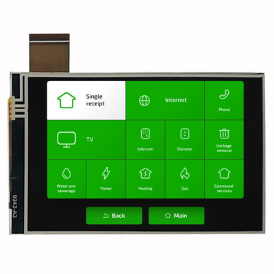 480x800 4-calowy wyświetlacz TFT LCD IPS z interfejsem RGB RTP Touch