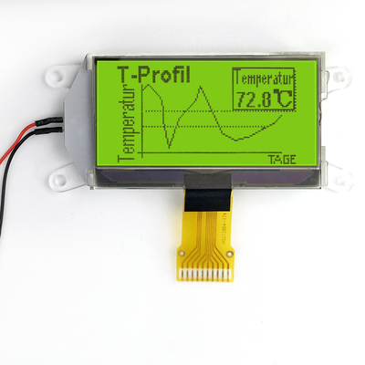 Standardowy wyświetlacz graficzny COG LCD 128X64 kropek Matryca ST7565 SPI STN Żółty, zielony tryb