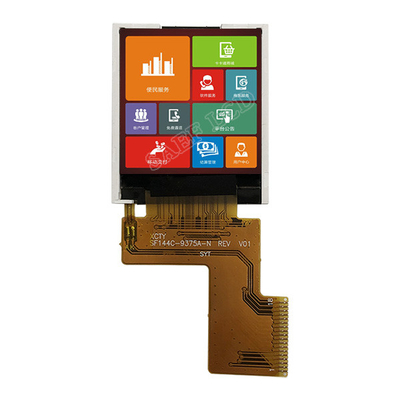 18 pinów 1,44 cali kwadratowy wyświetlacz TFT LCD, 128x128 wyświetlacz LCD MCU 8bits Interfejs