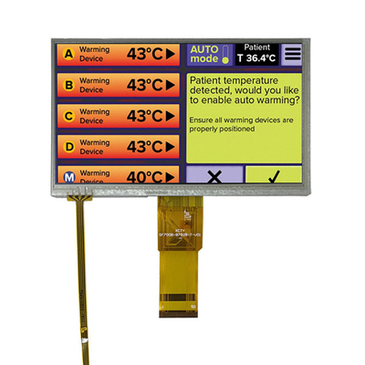 7-calowy wyświetlacz TFT 800x480 TN, 50-pinowy przemysłowy panel dotykowy RGB