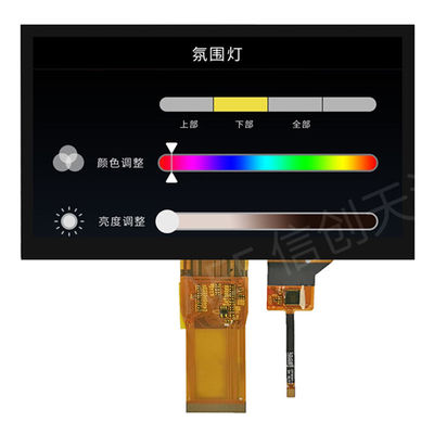 Jakość  7 Inch TFT LCD Touch Screen Module 1024x600 IPS Full Viewing Angle RGB Interface fabryka