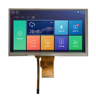 Jakość  7 Inch TFT LCD 800x480 Dots Display RGB 24 Bit Interface With Resistive Touch Panel fabryka