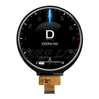 4-calowy okrągły LCD TFT, okrągły LCD klasy motoryzacyjnej z interfejsem MIPI, jasność 500-1000 nits dla pulpitu samochodowego