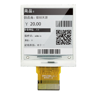 152x152 punktów Rozdzielczość 1,5-calowy wyświetlacz E Ink Interfejs MCU EPD