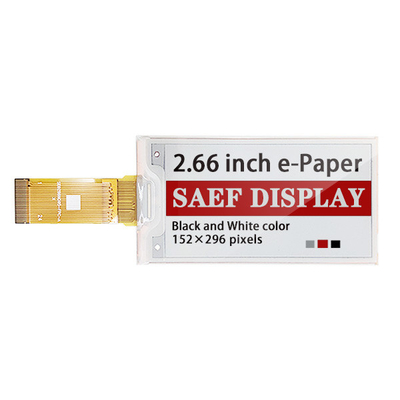 2,66 cala 3 kolory E Ink Panel, elektroniczny wyświetlacz papieru interfejsu SPI