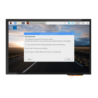 Wyświetlacz dotykowy PCAP 300cd/m2-1000cd/m2 10,1 cala HDMI z kompatybilnością z Raspberry Pi