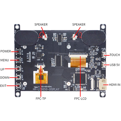 HDMI kompatybilny z 5-calowym wyświetlaczem TFT LCD Raspberry Pi4 800x480 punktów z CTP
