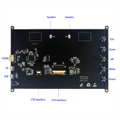 10.1" 1024x600 IPS PCAP pojemnościowy ekran dotykowy TFT LCD Support HDMI Connector