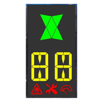 Zindywidualizowany 7-segmentowy wyświetlacz LCD Maszyna do dezynfekcji anionów ozonowych, kontroler świeżego powietrza, VA czarny tło LCD