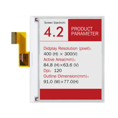 400x300 kropek 4,2 cala Statyczny 3 kolorystyczny ekran E-Ink E-Paper Label Ultra-Low Power E-Paper