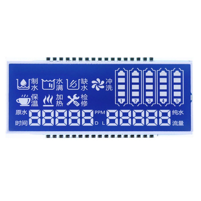 Niestandardowy panel STN LCD, STN Modu Niebieskiego/Twoju Białego/Fontów, połączenie metalowe