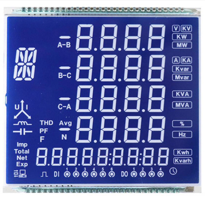 Niestandardowy panel STN LCD, STN Modu Niebieskiego/Twoju Białego/Fontów, połączenie metalowe