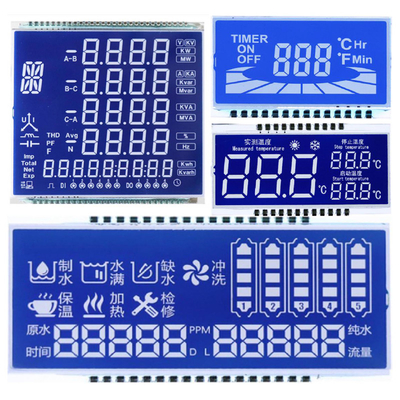 Niestandardowy panel STN LCD, STN Modu Niebieskiego/Twoju Białego/Fontów, połączenie metalowe