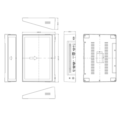10.1 Inch Touch Wifi Android All-In-One Tablet Pc 1280*800 Ips Pełny kąt Typ krajobrazu Do urządzenia do połączeń