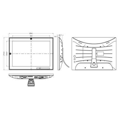 Monitor dotykowy Android 10,1 cala Z RJ45 Ethernet &amp; 3G / 4G