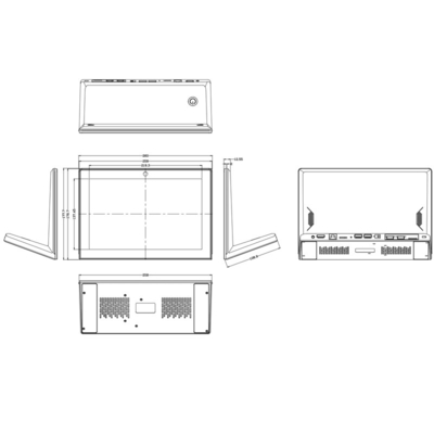L-formatowy 10,1-calowy Android All-In-One Machine 1280*800 Ips pełny kąt do wideokonferencji