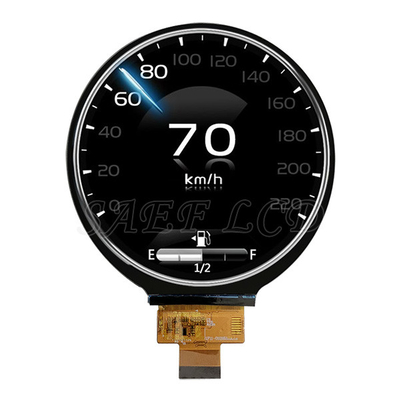 Klasyfikacja motoryzacyjna 4 cali 720 x 720 kropek Okrągły wyświetlacz TFT LCD Interfejs MIPI 1000nits