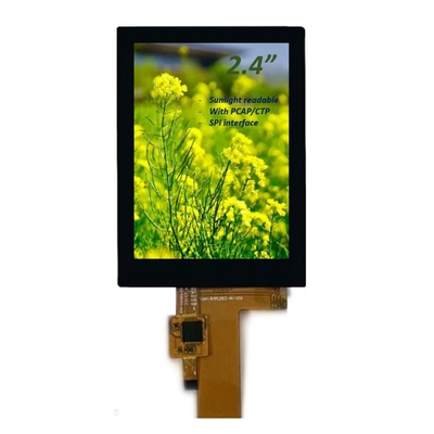 Moduł ekranu dotykowego LCD 2,4 cali Wyświetlacz czytelny w świetle słonecznym, 2,4 cali Wszystkie kąty widzenia Ekran dotykowy LCD