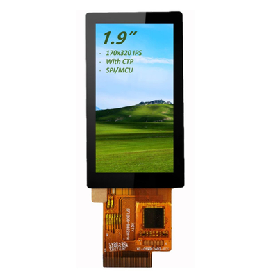 1.9" IPS TFT LCD Touch Screen 170x320 pełny kąt widzenia z interfejsem CTP i SPI/MCU