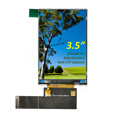 3.5" TFT LCD Display Module 320x480 HVGA IPS pełny kąt widzenia z interfejsem RGB/MCU/SPI
