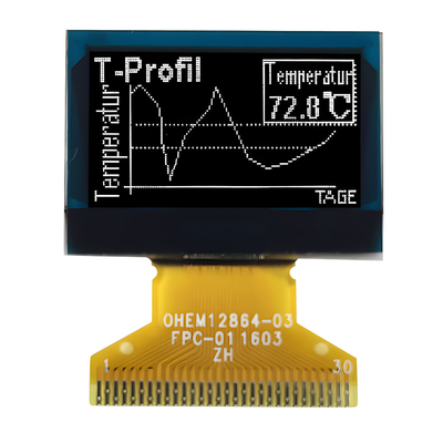 0.96 cali OLED Moduł wyświetlacza 128x64, OEL Graficzny wyświetlacz 0,96 cali