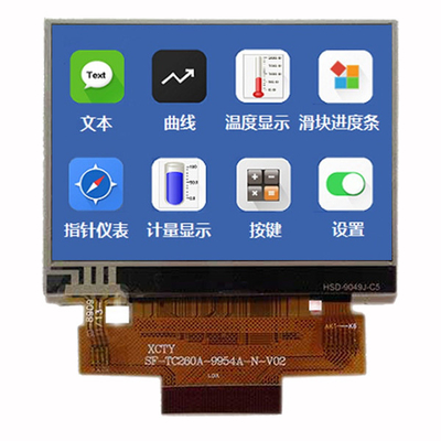 Rezystywny ekran dotykowy TFT LCD 2,6-calowy Zbiór fabryczny 480x320 kropek Ekran MCU