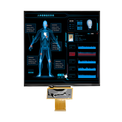 Panel LCD o wysokiej jasności 1000 nitów 7,6-calowy IPS Square TFT LCD Display 800x800 kropek z interfejsem MIPI