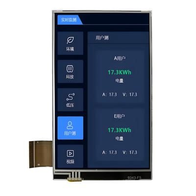 4-calowy ekran dotykowy TFT LCD China Wyposażenie fabryczne Interfejs RGB