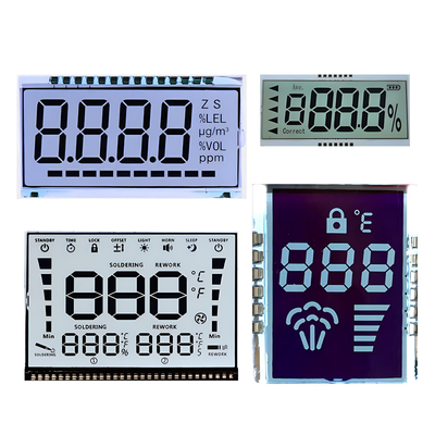 Zindywidualizowany wyświetlacz segmentowy LCD Zindywidualizowany monochromatyczny wyświetlacz TN HTN STN FSTN LCD