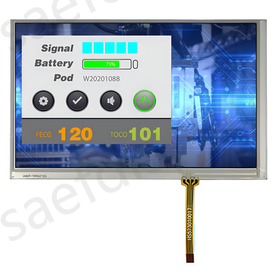 7-calowy wyświetlacz TFT LCD Innolux AT070TN83 800x480 kropki 40 pinów Interfejs RGB z RTP