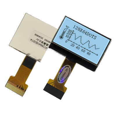 128X64 Pixel COG LCD FSTN Pozytywny 3.3v Z Białą Jednostką Podświetlenia
