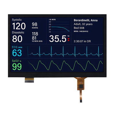 Moduł wyświetlacza TFT o pojemności 7 cali z ekranem dotykowym 1024x600 IPS Interfejs MIPI Automotive Grade