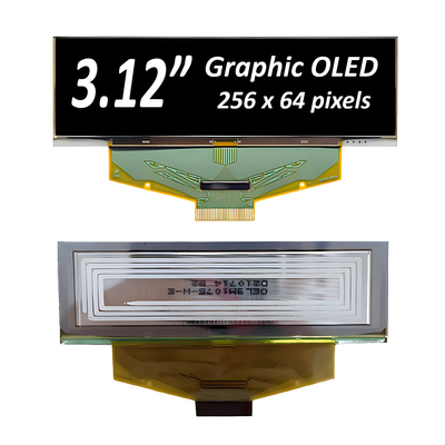 3.12-calowy 256x64 graficzny moduł wyświetlacza OLED z sterownikiem SSD1322 - żółte, białe lub niebieskie opcje czcionki