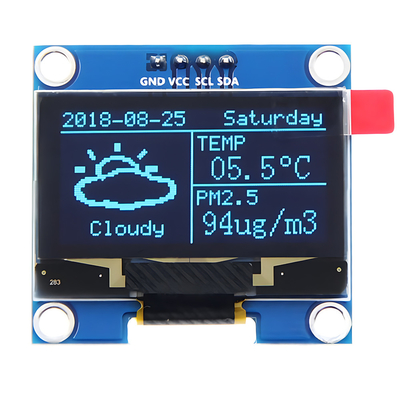 1.3-calowy 128x64 Dot Matrix OLED 4-pin IIC I2C Interfejs SH1106 Driver IC Białe/Niebieskie opcje czcionek