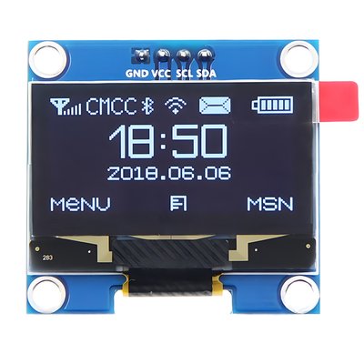 1.3-calowy 128x64 Dot Matrix OLED 4-pin IIC I2C Interfejs SH1106 Driver IC Białe/Niebieskie opcje czcionek