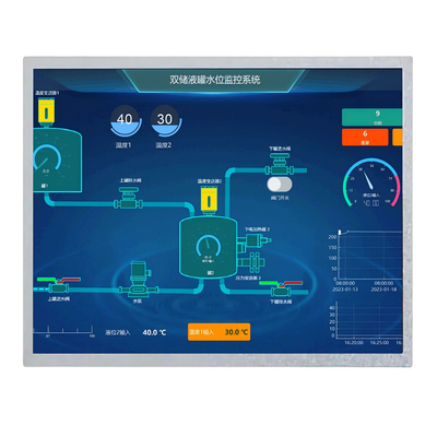 Wysoka jasność 1000nits 12,1 cali IPS TFT LCD Display 1024*768 kropek Interfejs LVDS