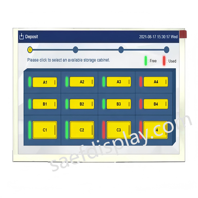 5.7" 500Nit Industrial TFT LCD 640x480 szeroka temperatura -30°C-80°C PCAP Touch Ready Driver IC JD9168S temperatura pracy -30°C do 80°C