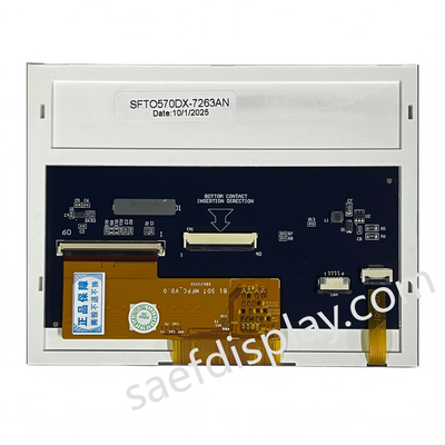 50,7-calowy wyświetlacz TFT LCD z rozdzielczością 640x480 i interfejsem RGB do zastosowań przemysłowych