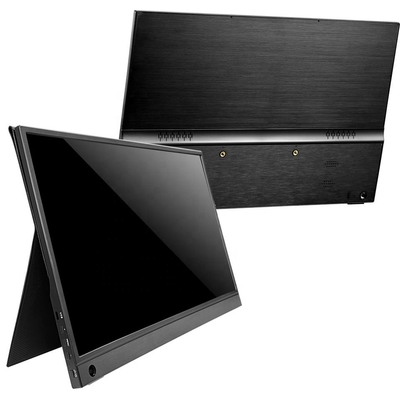 13.3 cali monitor przenośny z ekranem dotykowym, USB C monitor przenośny do gier z stanowiskiem na pulpicie do komputera przenośnego, telefon drugi/rozszerzony ekran