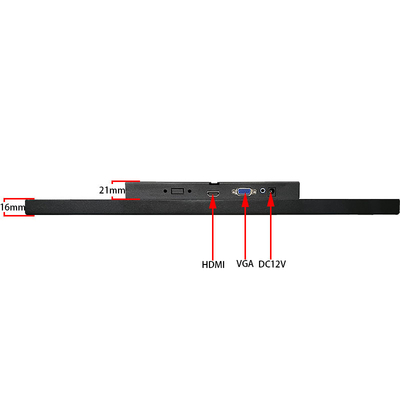 15,6-calowy przenośny monitor LCD HDMI o rozdzielczości HD 1920*1080 pikseli do kontroli przemysłowej, bezpieczeństwa i nadzoru