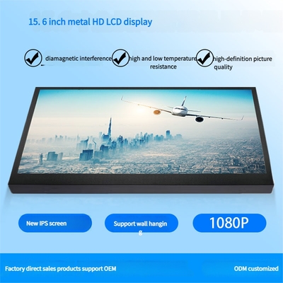 15,6-calowy przenośny monitor LCD HDMI o rozdzielczości HD 1920*1080 pikseli do kontroli przemysłowej, bezpieczeństwa i nadzoru