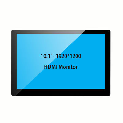 10.1-calowy 1920×1200 HD Monitor dotykowy. 10-punktowy dotykowy, plastikowa obudowa i wielointerfejs (DC12V/VGA/HDMI/AV/USB/BNC)