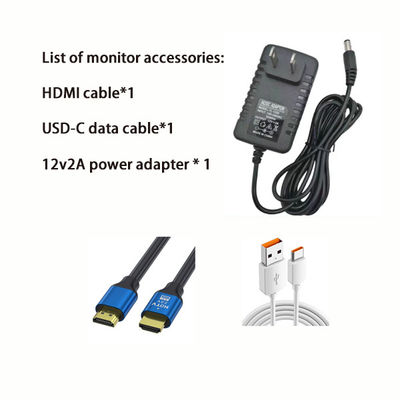 10.1-calowy 1920×1200 HD Monitor dotykowy. 10-punktowy dotykowy, plastikowa obudowa i wielointerfejs (DC12V/VGA/HDMI/AV/USB/BNC)