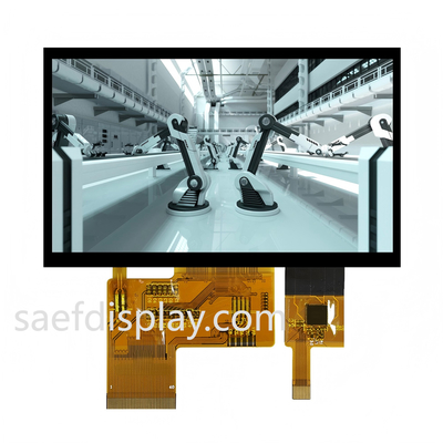 4,3" 1000 nit IPS TFT LCD | 480×272 RGB | Pojemnościowy ekran dotykowy | Równoległy RGB 24-bitowy | -30°C do +80°C (USA/Niemcy)