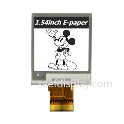 Wyświetlacz E-ink 1.54" | 200x200 B/W | Interfejs SPI | Bardzo niskie zużycie energii | Temperatura przemysłowa.