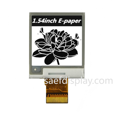 Wyświetlacz E-ink 1.54" | 200x200 B/W | Interfejs SPI | Bardzo niskie zużycie energii | Temperatura przemysłowa.