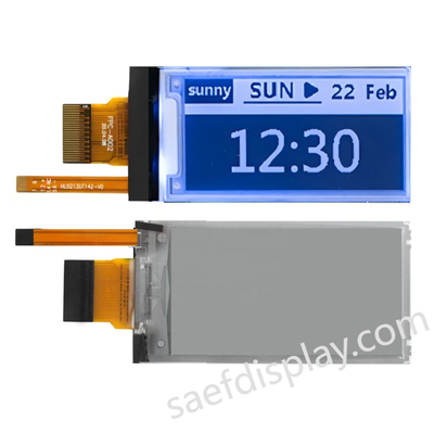 Wyświetlacz E-ink 2.13" z podświetleniem | 122×250 | Częściowe odświeżanie 0.3s | Interfejs SPI | Niestandardowy CTP