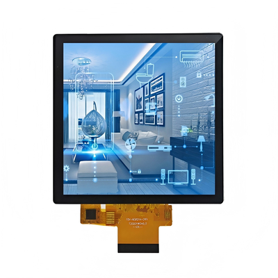 4" kwadratowy przemysłowy ekran TFT LCD (720x720) z PCAP Touch, -20°C~70°C Operacja, interfejs RGB.